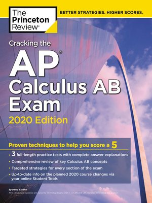 cover image of Cracking the AP Calculus AB Exam, 2020 Edition